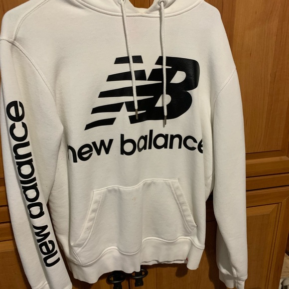 White New Balance Hoodie - Picture 1 of 2